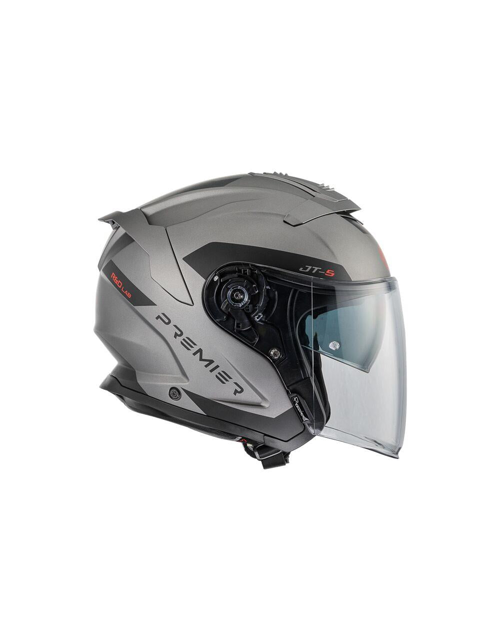PREMIER HELMETS JT5 Gray Motorcycle Helmet