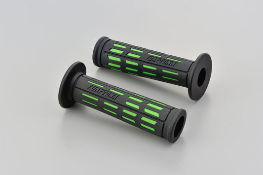 Daytona Grippy Grip GGD-Tapered-SP Handlebar Grips Green 22.2mm Pair 25166