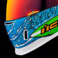ICON Airform™ Dino Fury Motorcycle Helmet Blue - 2023 Model