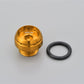 Daytona Bullet Oil Filler Cap M20xP2.5 Gold Aluminum with O-ring & Wire-lock 98401