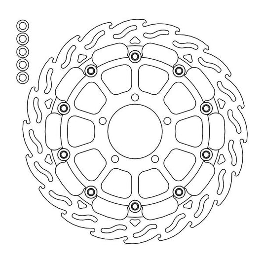 Moto-Master Floating Rotor For Triumph Bonneville 1200 T120 2009-2024 112270