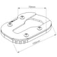 Puig Kickstand Extension Pad Black 21030A