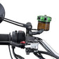 Daytona E-Marked Mirror Black Aluminum Round Handlebar End Side View 89429