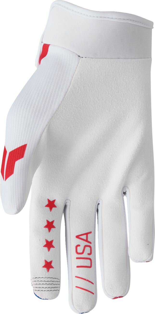 THOR Launchmode Gloves White/Red/Blue