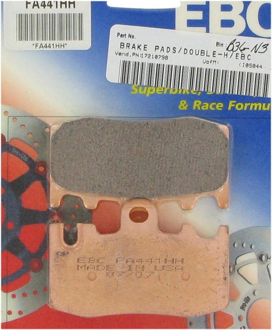 Ebc Sintered "HH" Brake Pads For BMW K 1200 GT 2006-2008 Copper Alloy FA441HH