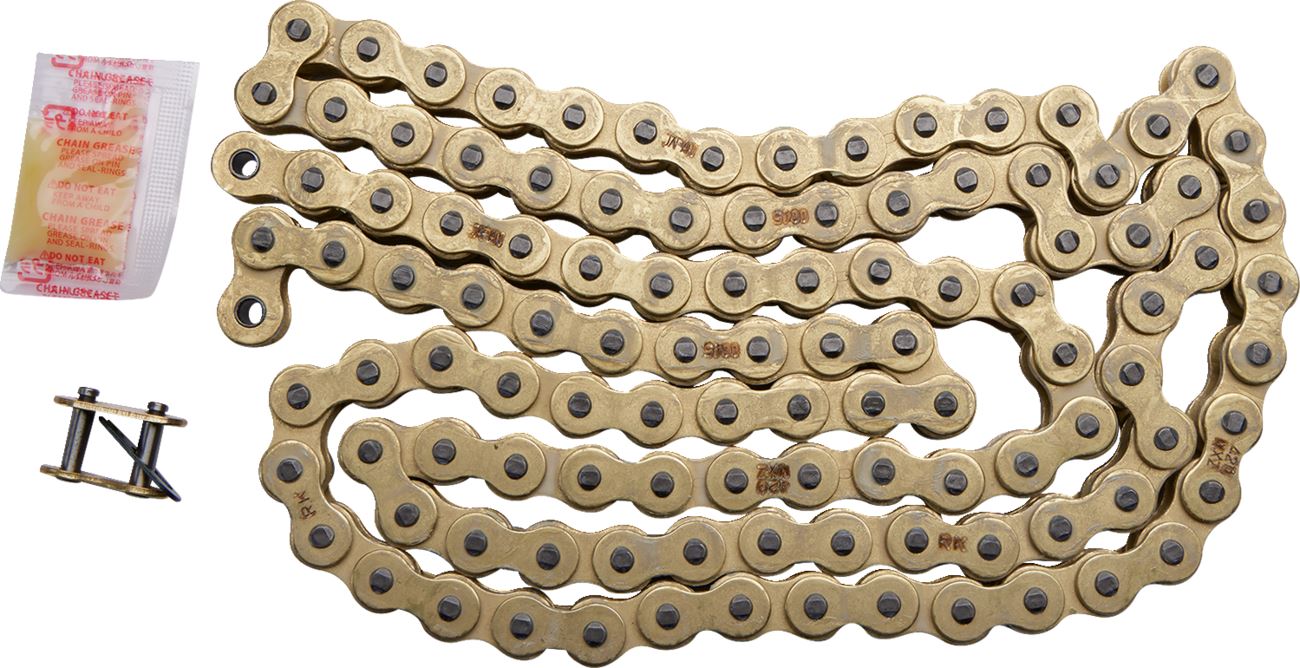 RK Motorcycle Drive Chain 420 MXZ 110L NONSEAL Gold GB420MXZ110CL