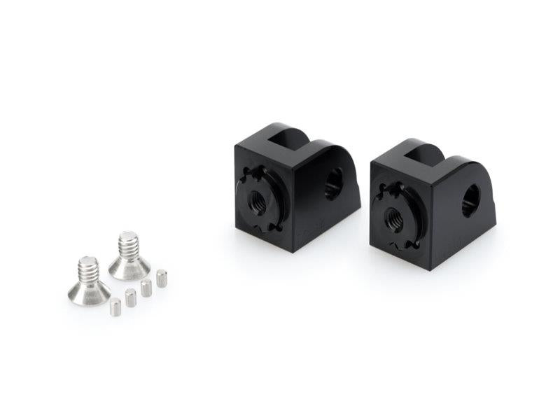 Puig Adjustable Footpeg Adaptors Black 7631F
