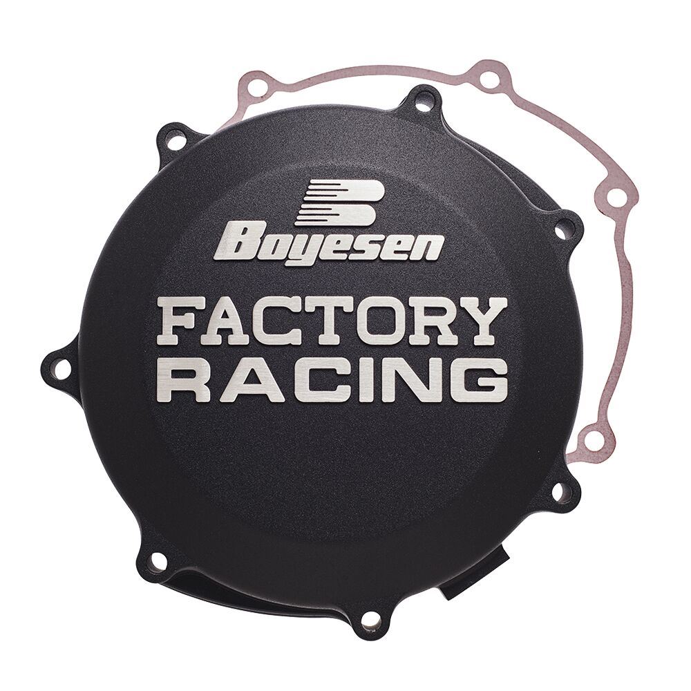 Boyesen Factory Clutch Cover For Kawasaki KX 250 2021-2024 Black CC-17CB