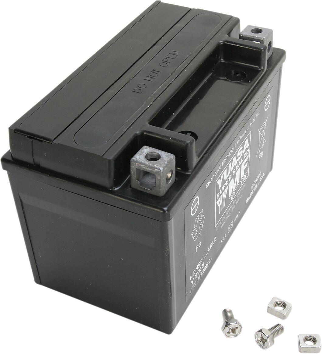 Yuasa AGM Maintenance-Free Battery For Honda TRX 250 TE 1985-2025 Black YTX9(WC)