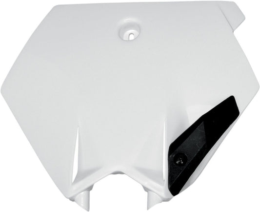 UFO FRONT NUMBER PLATE KTM 85SX WHITE KT03078047