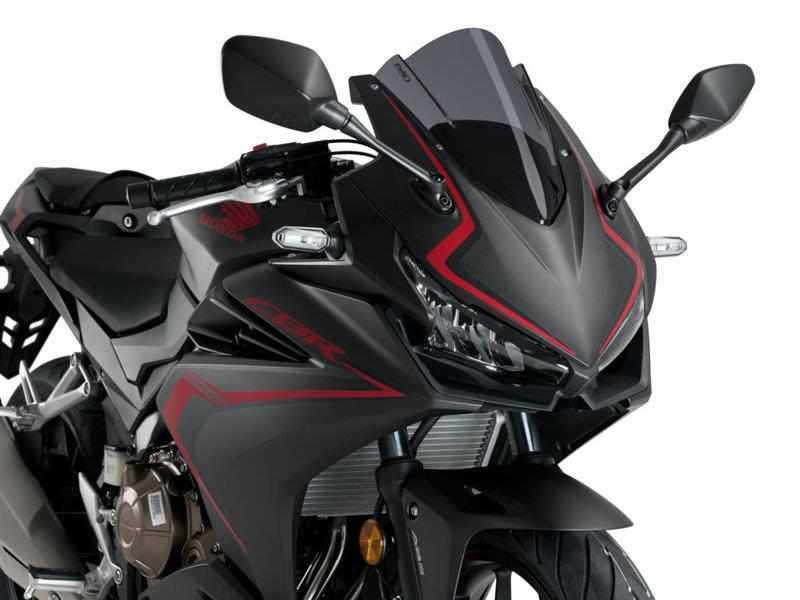 PUIG Z-Racing Screen Dark Smoke for Honda CBR500 R 19-25 3613F