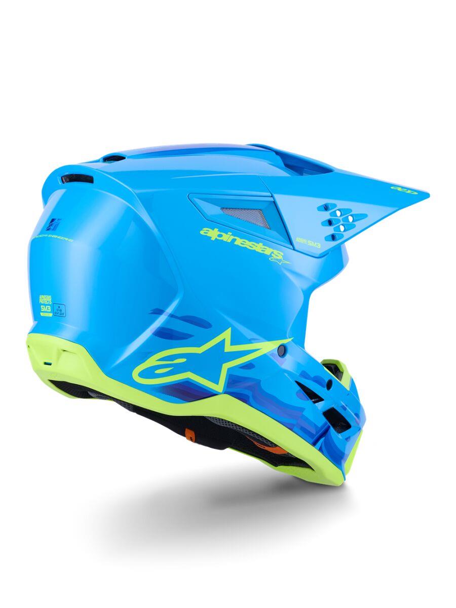 ALPINESTARS SM3 Force Helmet CYAN 2025 Model