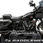 Saddlemen Branded Floor Mat Black Gray Logo L78,5" W31,5" FM-002