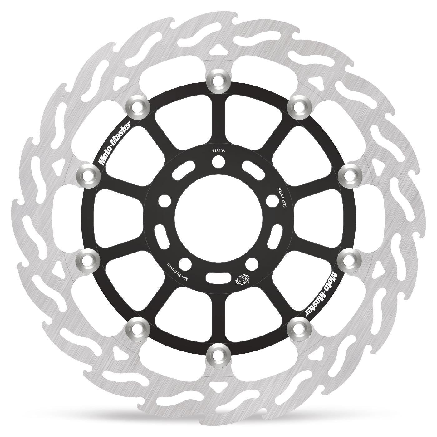 Moto-Master Flame Series Rotor For Kawasaki ZX-10 RR 1000 2017-2025 Black 113203