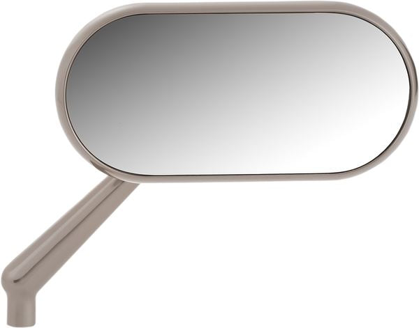 Arlen Ness Oval Mirror Anodized Titanium Aluminum Screw-In Right 13-188