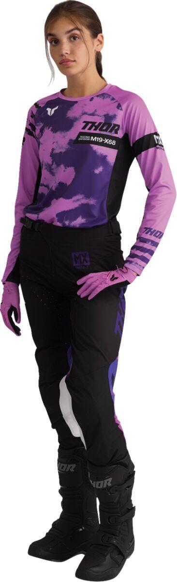 THOR Women's Launchmode Bleach Jersey Purple, Black