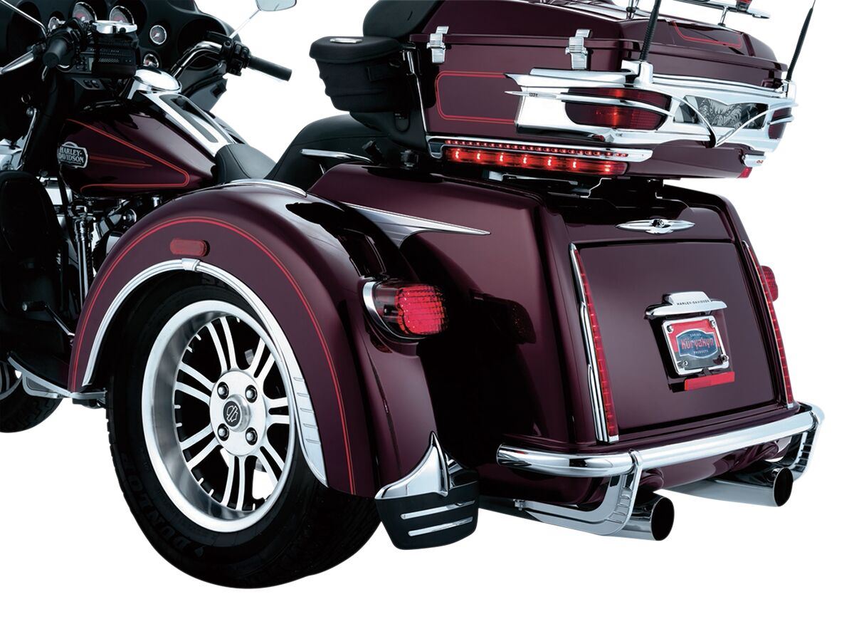 Kuryakyn Mud Flaps Harley Davidson FLHTCUTG 1868 ABS 11-24 Rubber Rear KUR7220