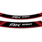 Puig Wheel Rim Stickers Red 20533V