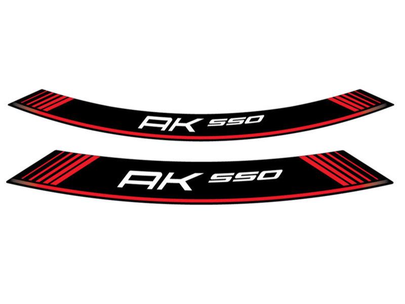 Puig Wheel Rim Stickers Red 20533V