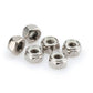PUIG M8 Locknuts x 6 Silver Universal 0832P