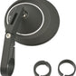 Daytona Bar End Mirror Black Aluminum Short D-Mirror-8 30mm Clamp 89730