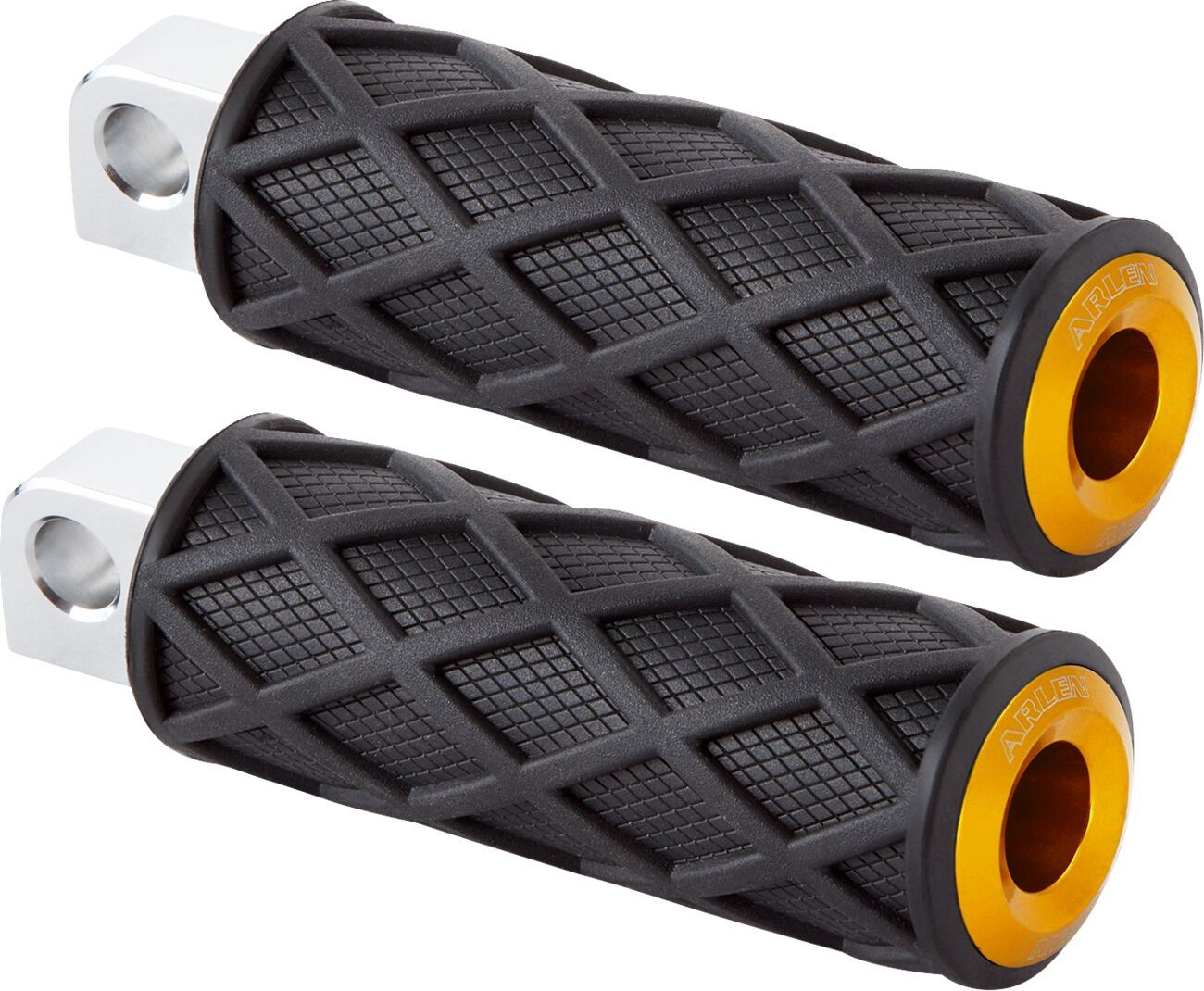 Arlen Ness Diamond Footpegs Rubber Steel For HD FLHTC 1584 00-10 400-055
