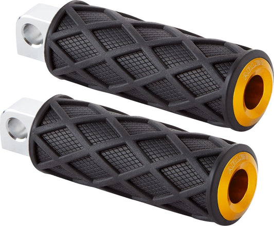 Arlen Ness Diamond Footpegs Rubber Steel For HD FLHTC 1584 00-10 400-055