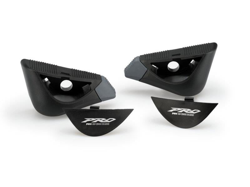 PUIG Frame Sliders PRO Caps + End Tips Black Universal 20354N