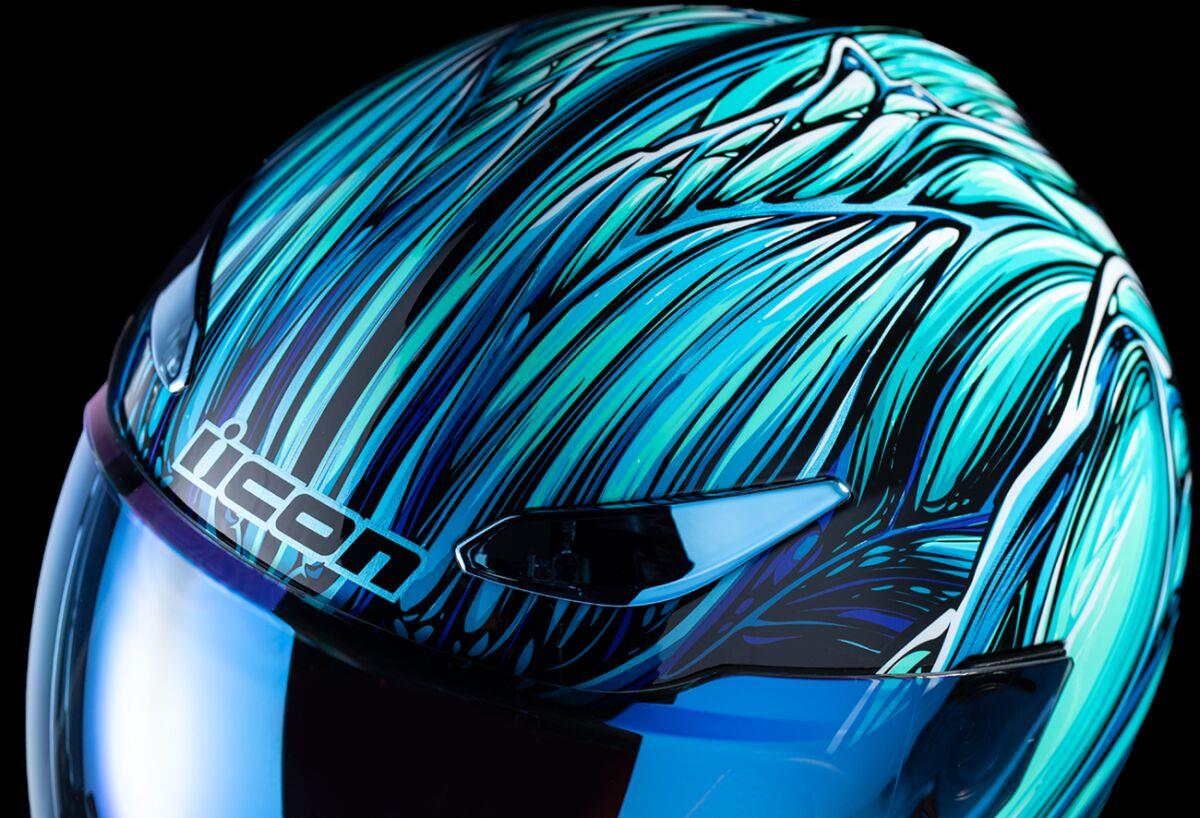 ICON Domain™ Blue Motorcycle Helmet