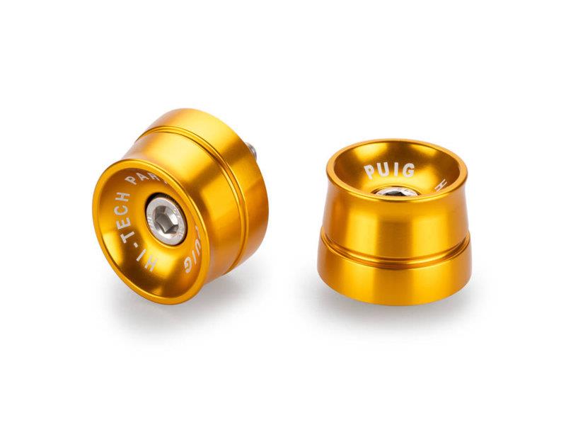 PUIG Speed Bar Ends Gold for Yamaha YZF R1/M/Race/R6/R7 16-25 21401O