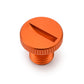 Daytona Mirror Plug Bolt Orange Right M10 x 1.25 CNC Aluminum Threaded Plug 80942