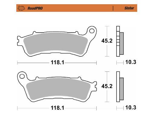 Moto-Master RoadPRO Sinder Brake Pad Rear For Honda GL 1800 2014-2026 417202