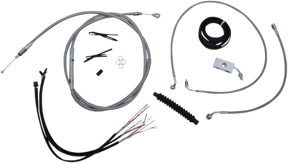 LA Choppers Handlebar Cable/Brake Line Kit Harley 1868 FLDE LA-8152KT2-13