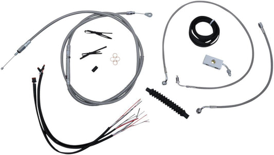 LA Choppers Handlebar Cable/Brake Line Kit Harley 1868 FLDE LA-8152KT2-13