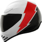 ICON Domain™ White, Red Motorcycle Helmet