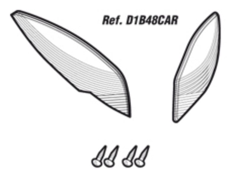 SHAD SH48 Replacement Reflectors (Clear) D1B48CAR