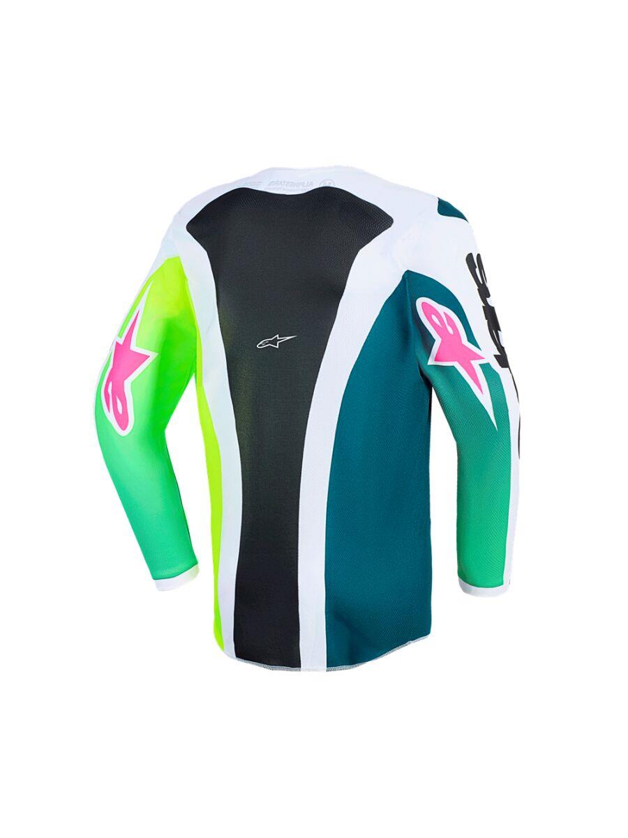 ALPINESTARS Youth Fluid Portl Jersey GRN/WH/BLK 2025 Model
