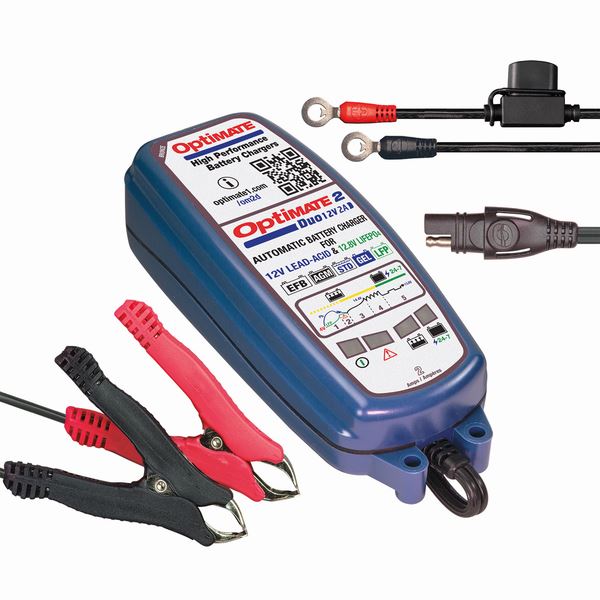 OPTIMATE 2 DUO Ampmatic Battery Charger Optimiser Conditioner Maintainer