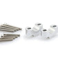 Puig 20mm Handlebar Risers For 29mm Bars Silver 7631H