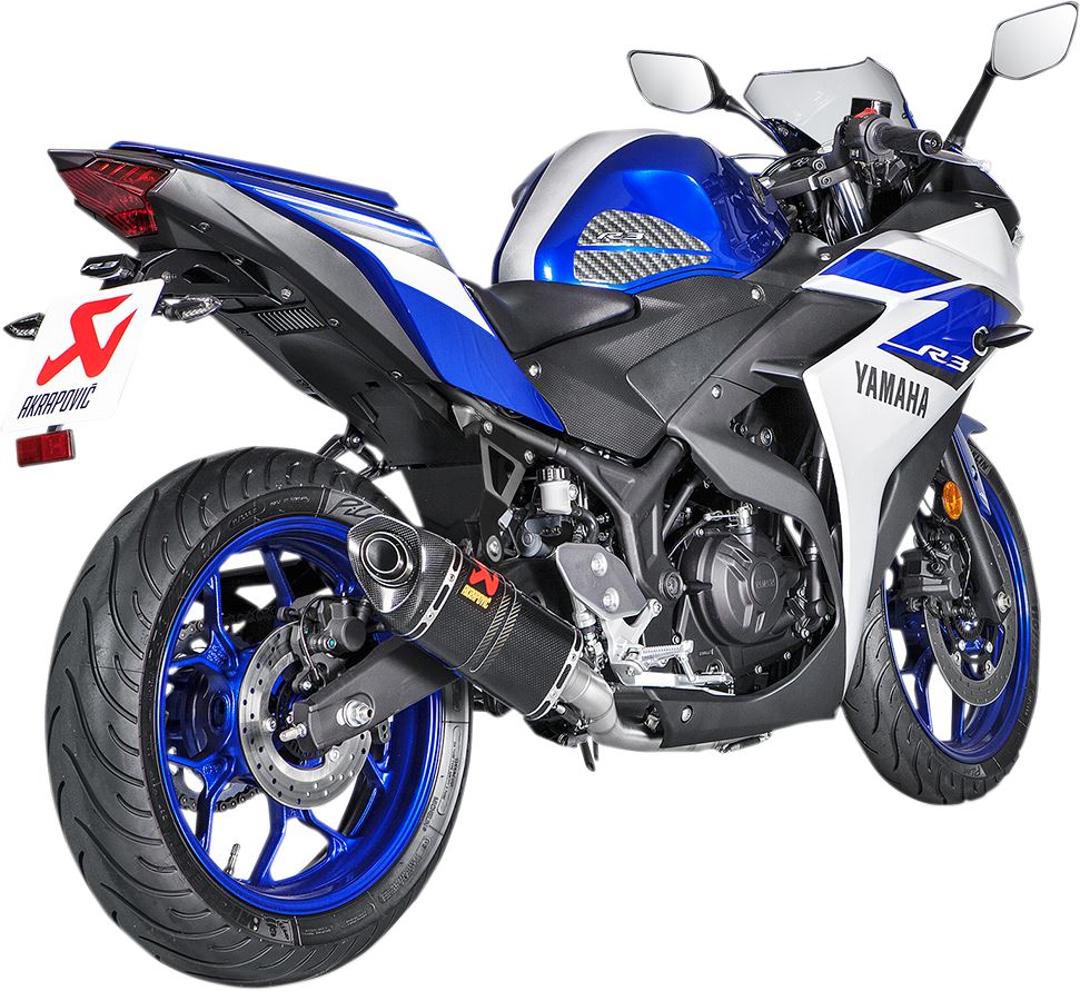 Akrapovic Racing Line Exhaust System CF For Yamaha MT-03  YZF-R3 15-24 S-Y3R1-APC