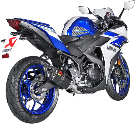 Akrapovic Racing Line Exhaust System CF For Yamaha MT-03  YZF-R3 15-24 S-Y3R1-APC