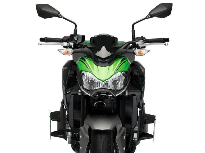 PUIG Naked Downforce Spoilers Black for Kawasaki Z900 17-19 20327N