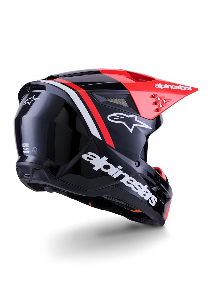 ALPINESTARS SM3 Radium Helmet BLK/RED/WH 2025 Model