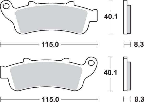 Sbs HS Street Excel Sintered Front Brake Pads For Honda GL 1800 1997-2019 735HS
