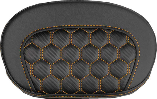 Saddlemen Mini Contour Sissy Bar Pad Black Orange Saddlehyde 061019003