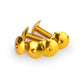 PUIG M6 Domed Screws 15mm x 6 Yellow Universal 0611G