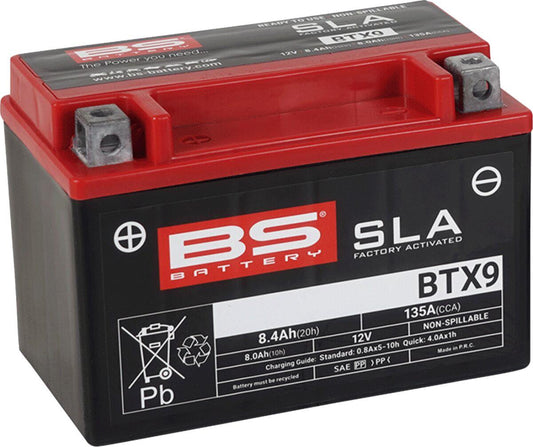 BS Battery SLA Factory Activated AGM Battery For Honda TRX 250 TE 85-25 300674