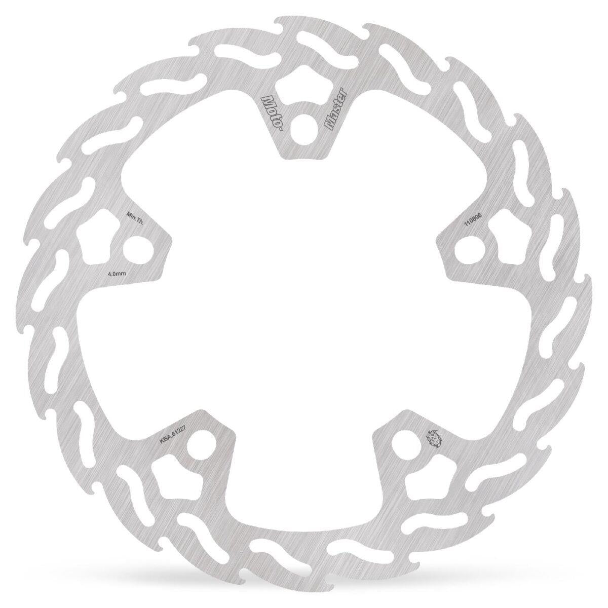 Moto-Master Flame Fixed Brake Rotor For Harley FLHX 1923 2021-2025 Silver 110896
