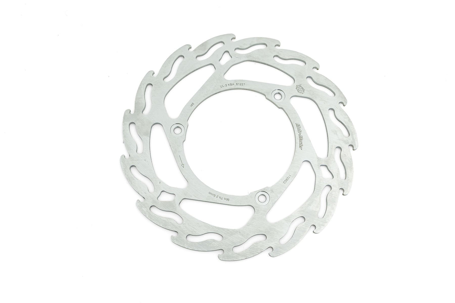 Moto-Master Flame Series Fixed Rotor For Gas Gas MC 65 2023-2026 Silver 110903