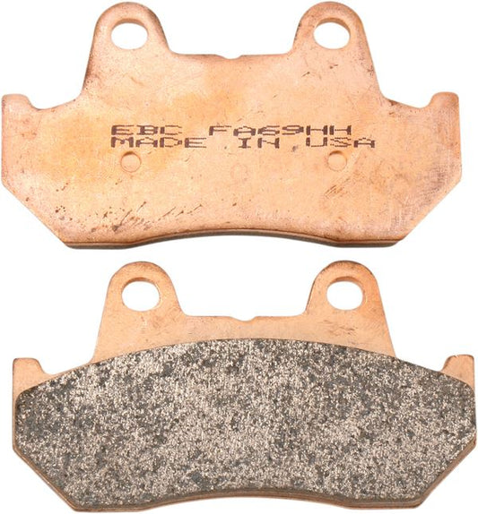 Ebc Sintered "HH" Brake Pads For Honda XL 600 V 1981-1990 Copper Alloy FA069HH
